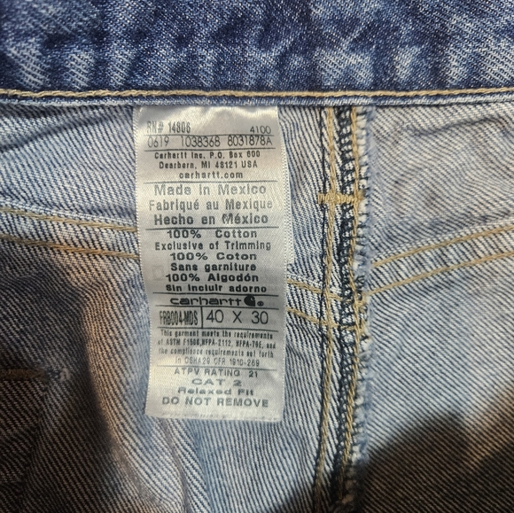 Carhartt FR Flame Resistant Jeans CAT 2 Men’s 40x30 - Picture 7 of 13